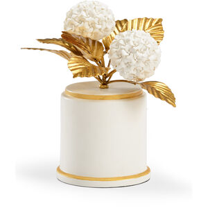 Bradshaw Orrell Cream/Antique Gold Leaf Hydrangea Accent
