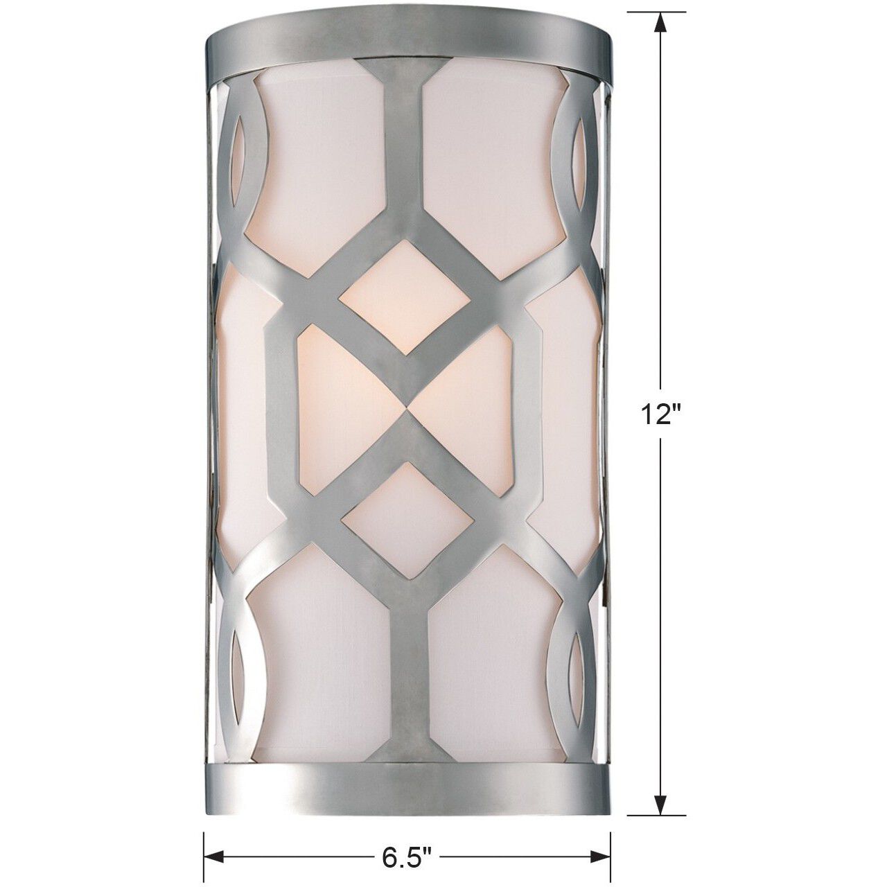 Jennings Bath Sconce Wall Light in Polished Nickel