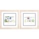 Florals Collection Blue Framed Art