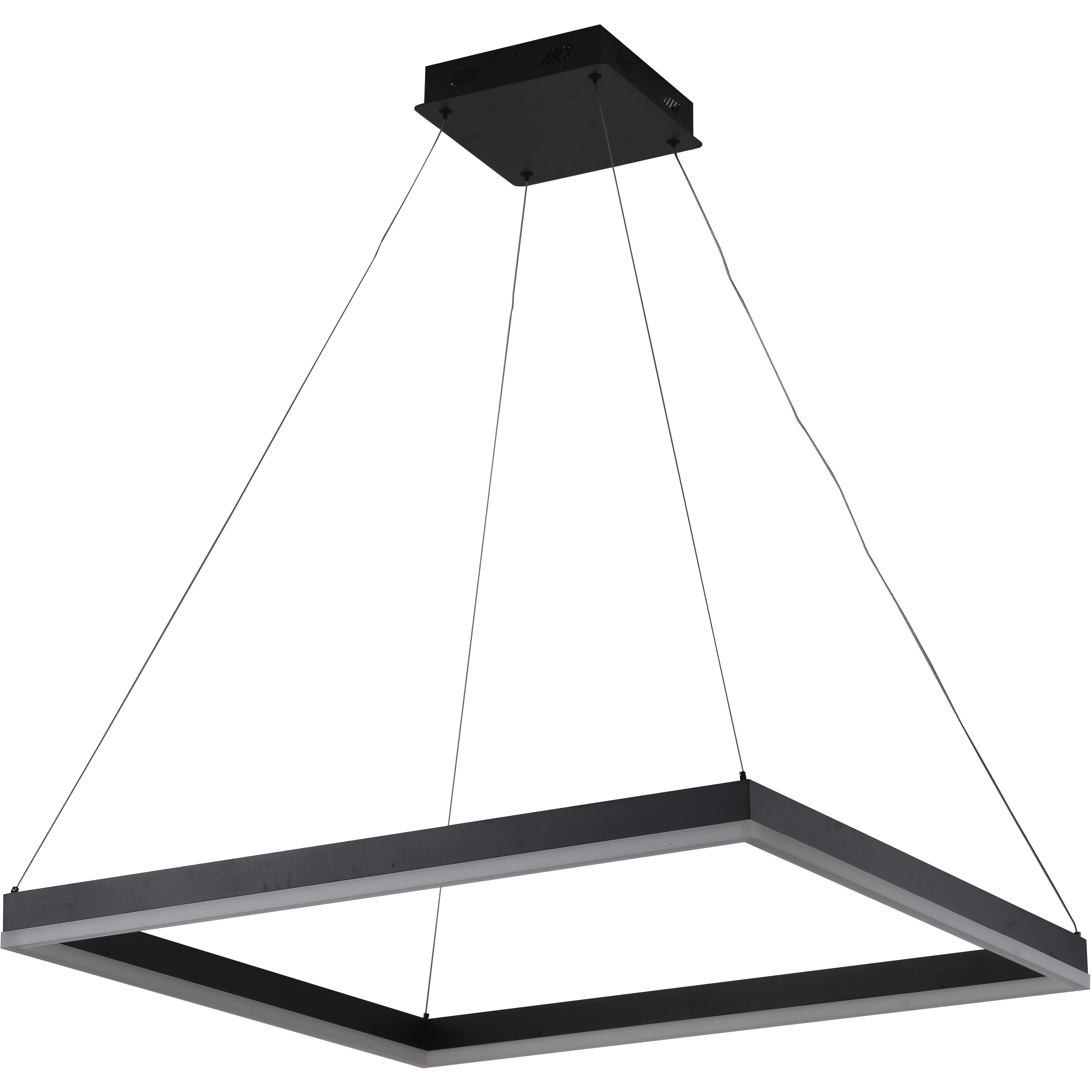 Canada LED 30 inch Matte Black Chandelier Ceiling Light