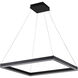 Canada LED 30 inch Matte Black Chandelier Ceiling Light