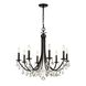 Bridgehampton 8 Light 28 inch Vibrant Bronze Chandelier Ceiling Light in Clear Hand Cut