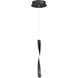 Pirouette LED 8 inch Black Mini Pendant Ceiling Light