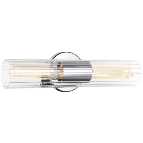 Odette 2 Light 4.75 inch Chrome Wall Sconce Wall Light