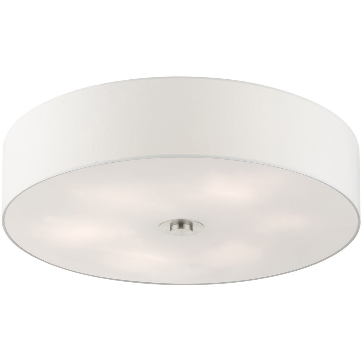 Meridian 6 Light 30 inch Brushed Nickel Semi Flush Ceiling Light