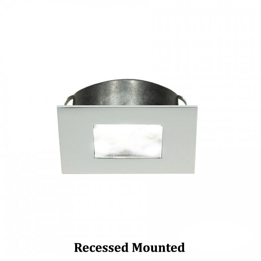 LED Button Light 24 LED 2.25 inch Chrome Puck Light in 3000K