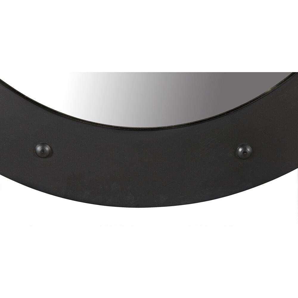 Clay 36 X 36 inch Matte Black Mirror, Large