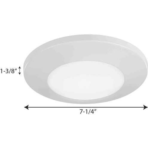 Emblem LED 7 inch Satin White Flush Mount Ceiling Light, Progress LED