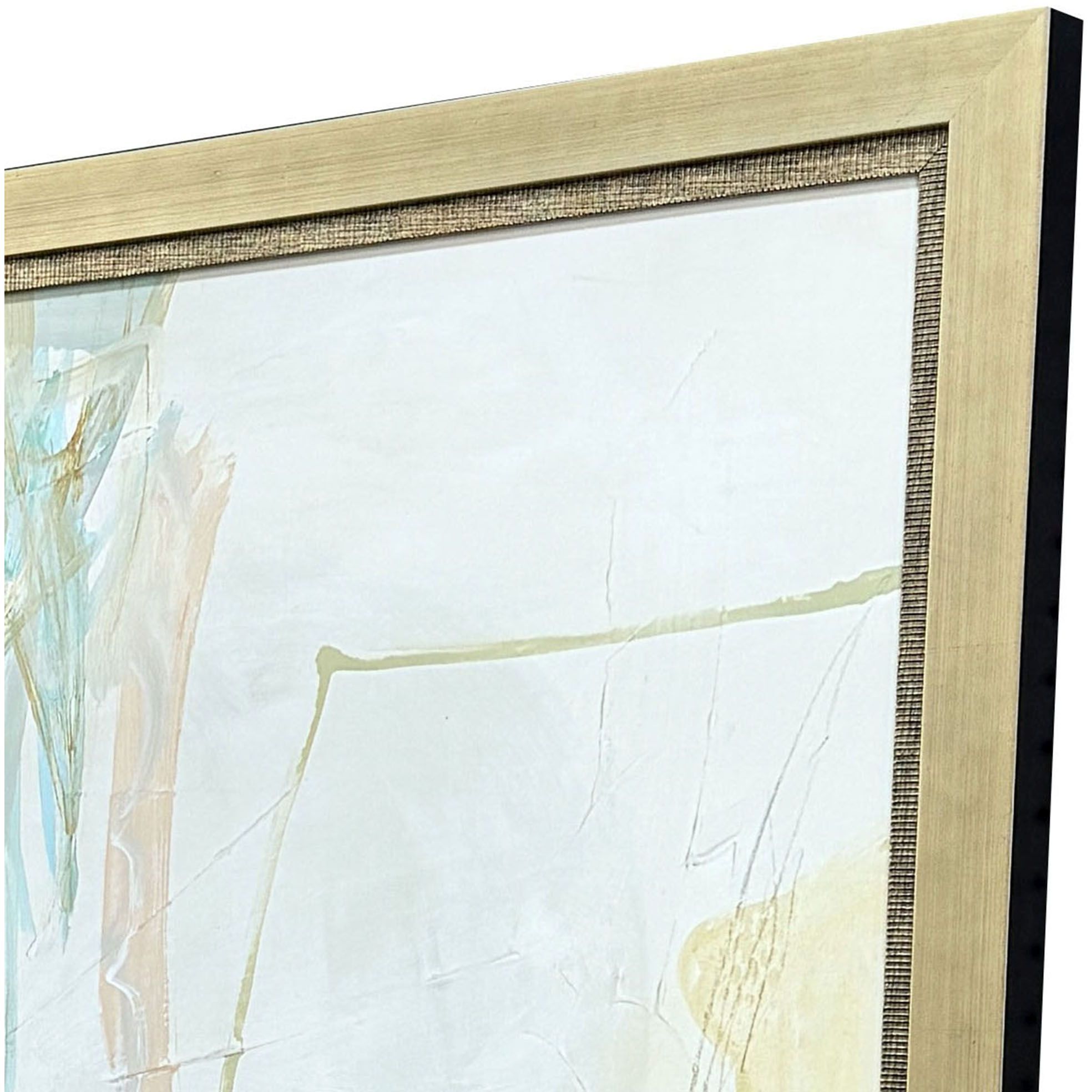 Beachcomber Gray and Brown and Turquoise and Teal Framed Art