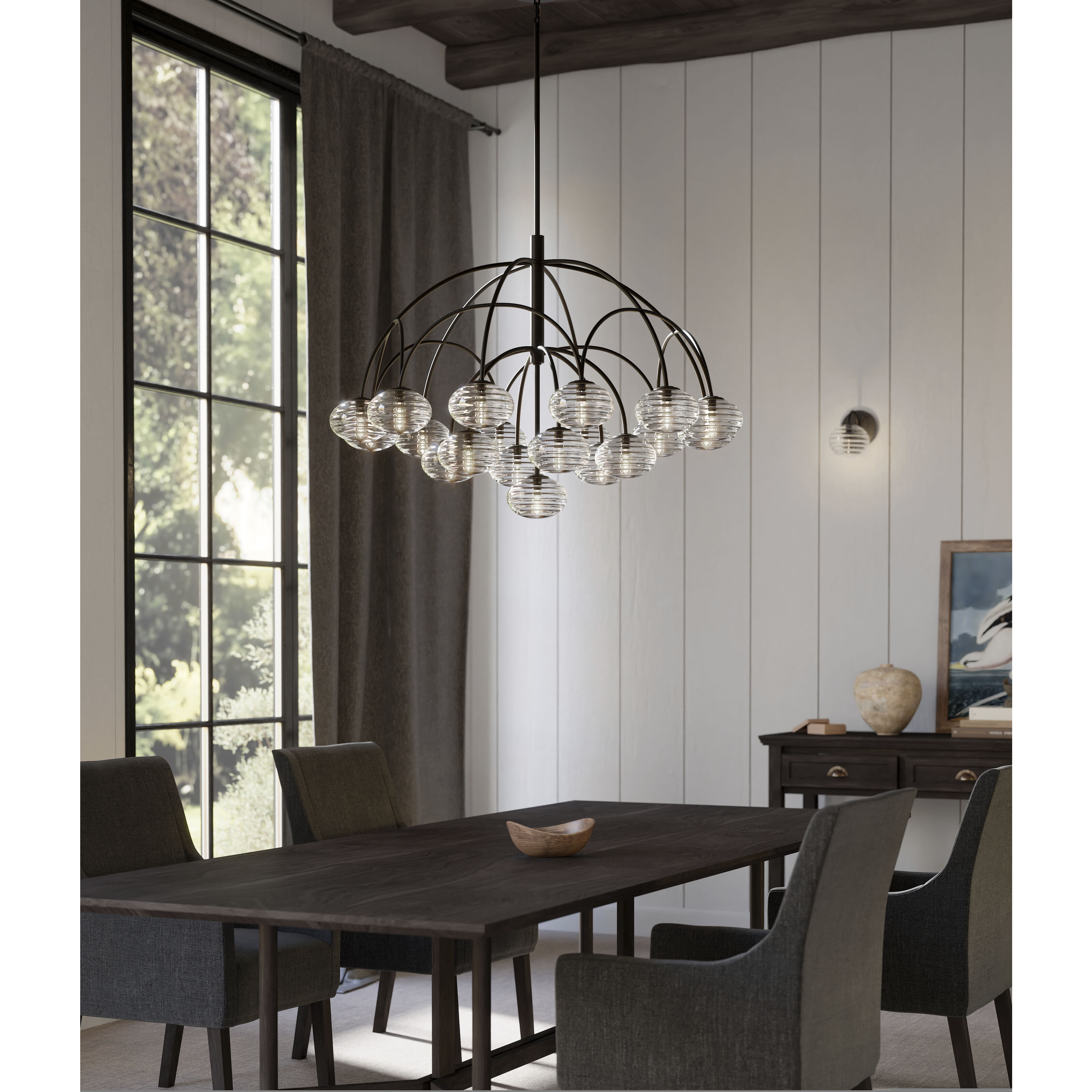 Lenora 19 Light 47.75 inch Dark Bronze Chandelier Ceiling Light