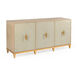 Claire Bell Weathered Gray Console Cabinet