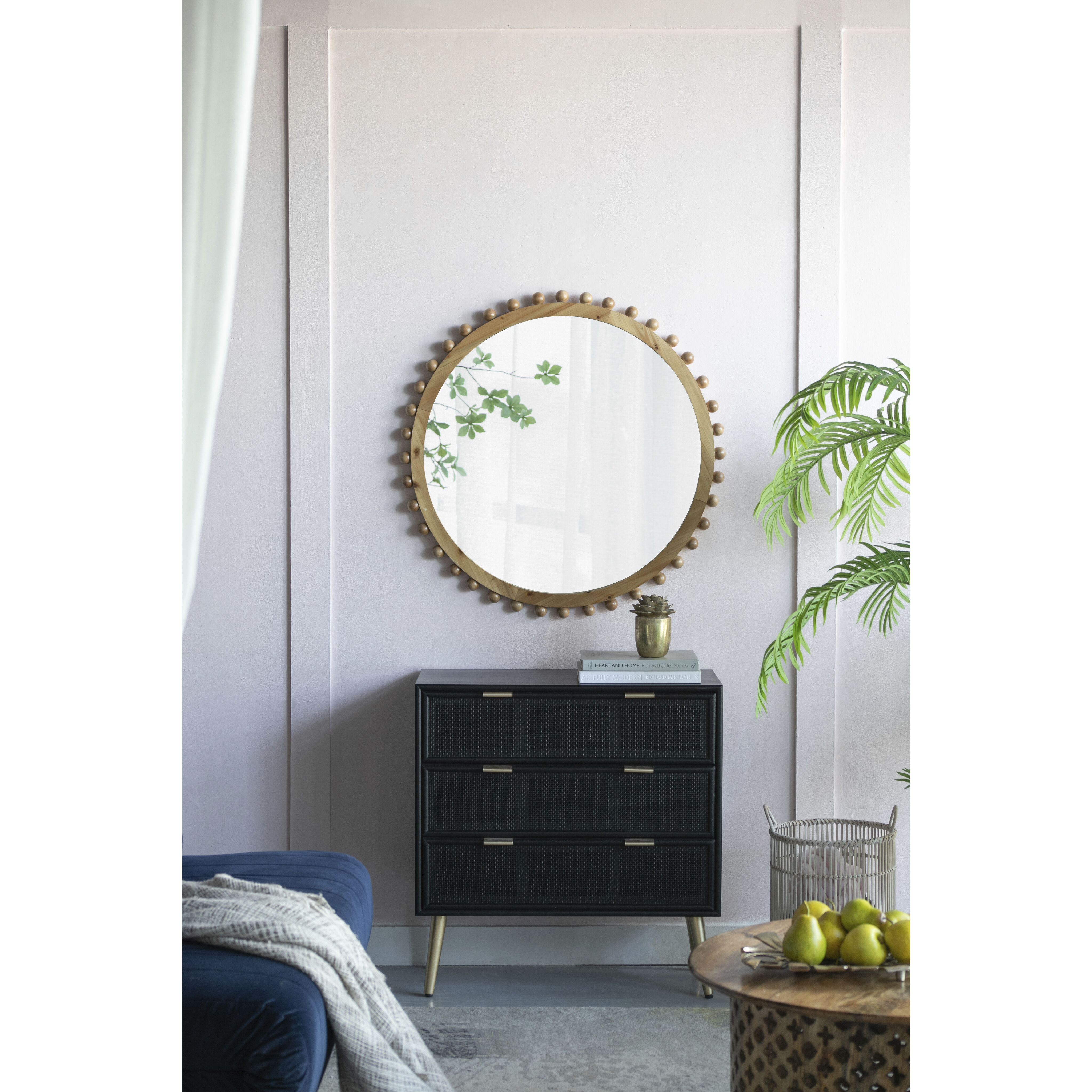 Jasper 33.5 X 33.5 inch Brown Wall Mirror