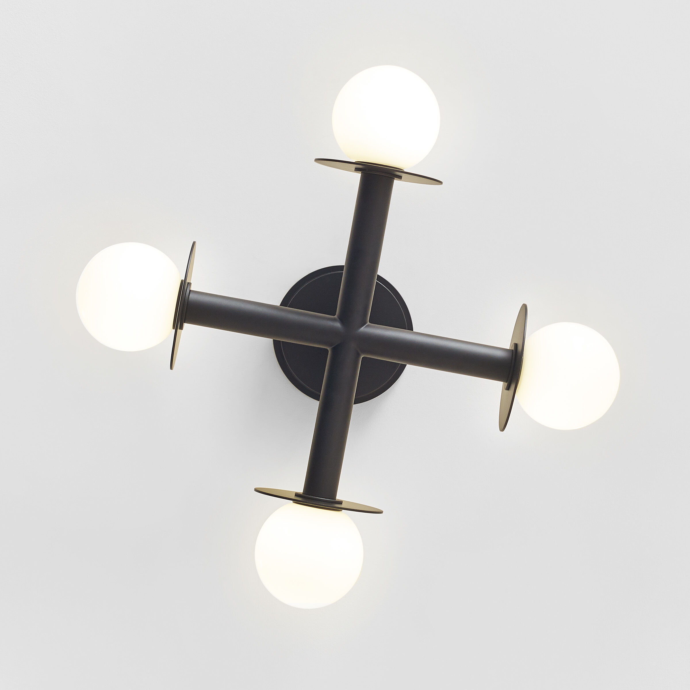 Kelly by Kelly Wearstler Nodes 4 Light 18 inch Midnight Black Semi-Flush Mount Ceiling Light