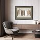Abstract Collection Modern Rubbed Matte Espresso Wood With Honeycomb Embossing Framed Art