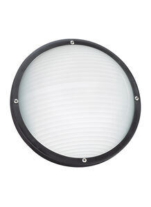Bayside 1 Light 5 inch Black Outdoor Wall Or Ceiling Flush Mount