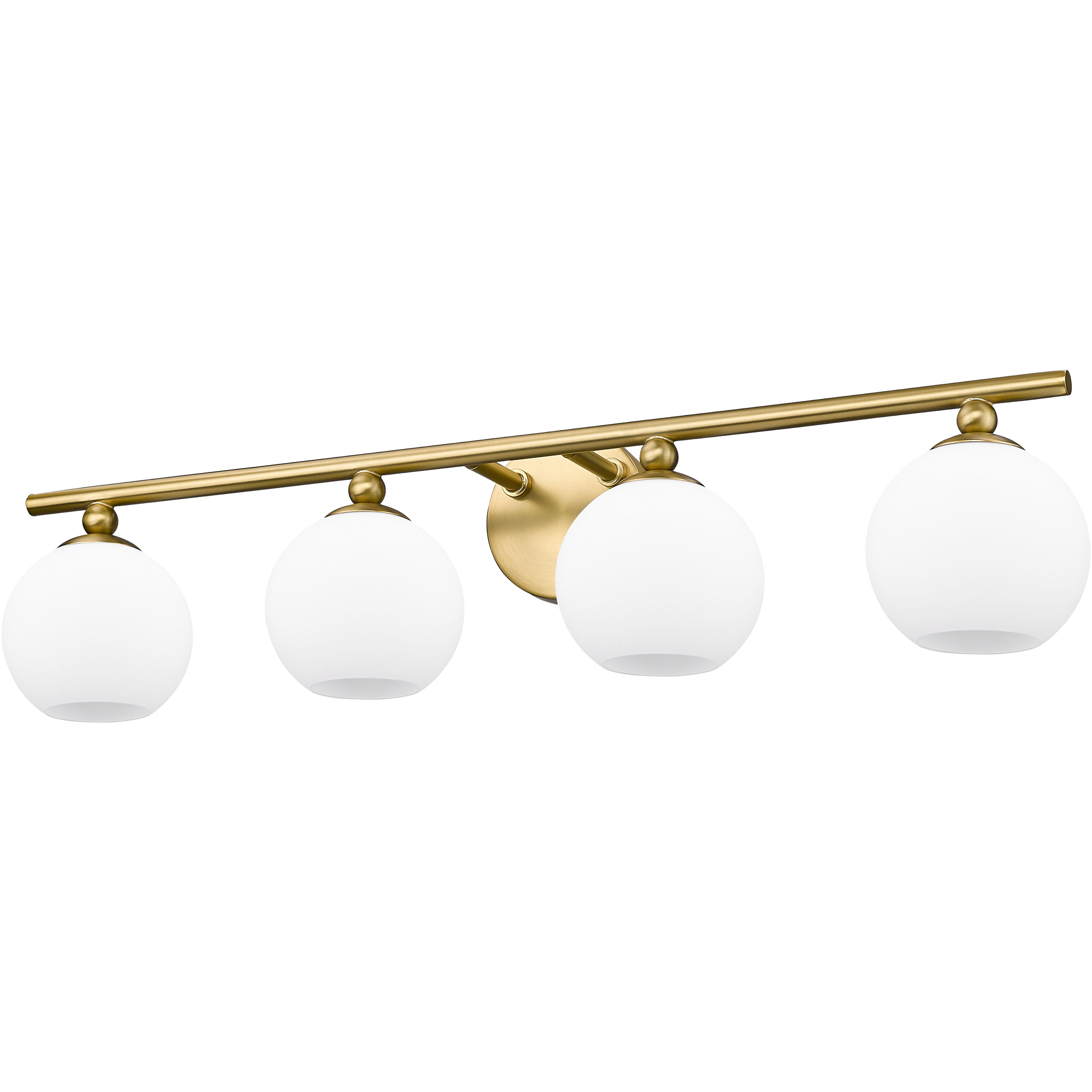 Neoma 4 Light 30 inch Modern Gold Vanity Wall Light