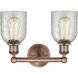 Caledonia 2 Light 14 inch Antique Copper Bath Vanity Light Wall Light in Mica