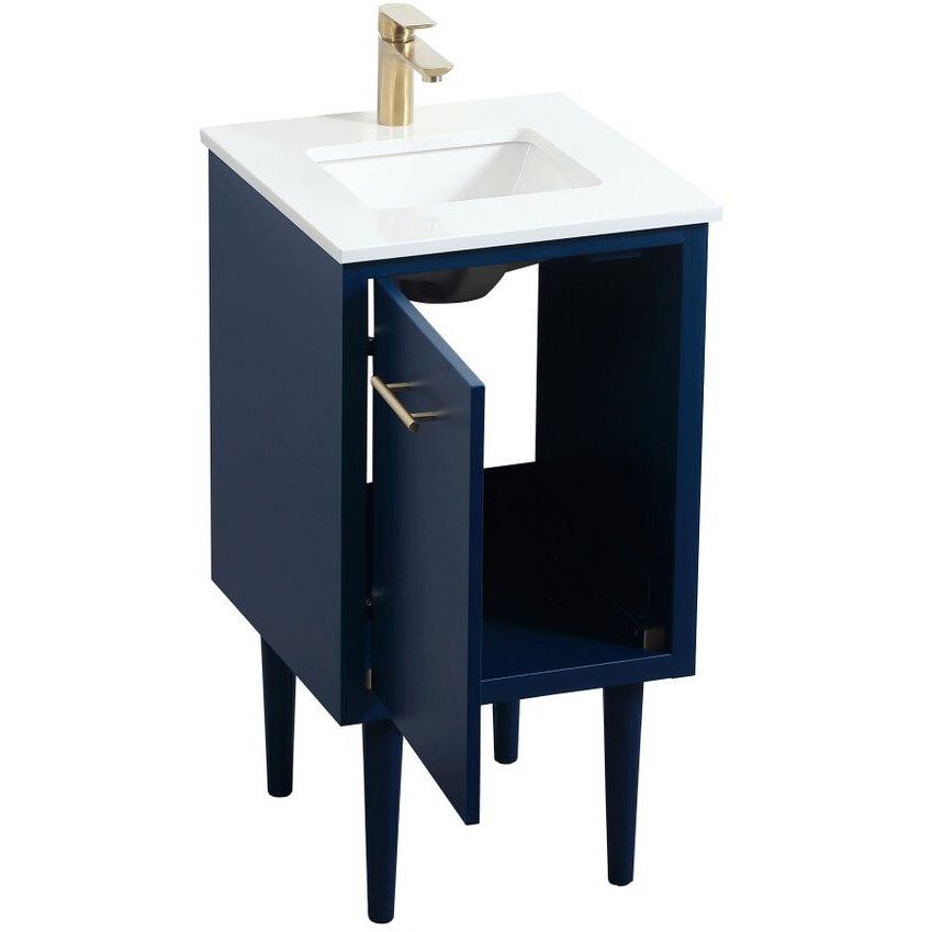 Cyrus 19 X 18 X 33.5 inch Blue Vanity Sink Set
