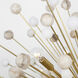 Suzanne Kasler Lys LED 41 inch Hand-Rubbed Antique Brass and Alabaster Chandelier Ceiling Light