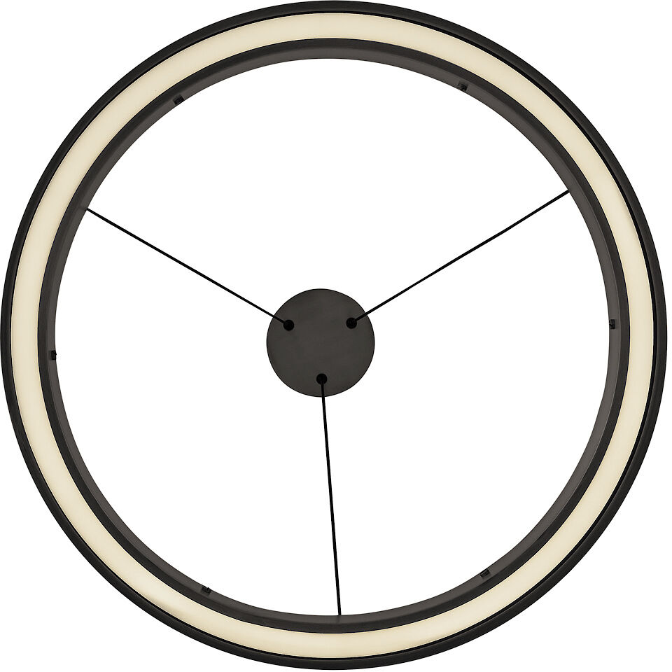 Althea LED 26 inch Satin Black Chandelier Ceiling Light