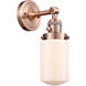 Franklin Restoration Dover LED 5 inch Antique Copper Sconce Wall Light, Franklin Restoration