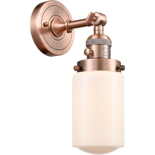 Franklin Restoration Dover LED 5 inch Antique Copper Sconce Wall Light, Franklin Restoration