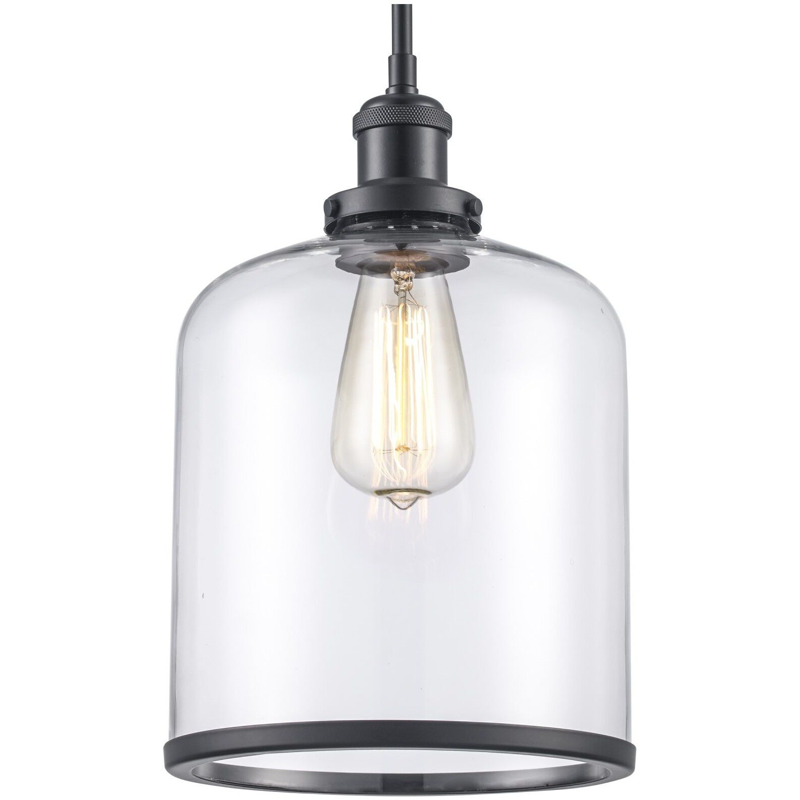 Dorina 1 Light 8 inch Black Jar Pendant Ceiling Light