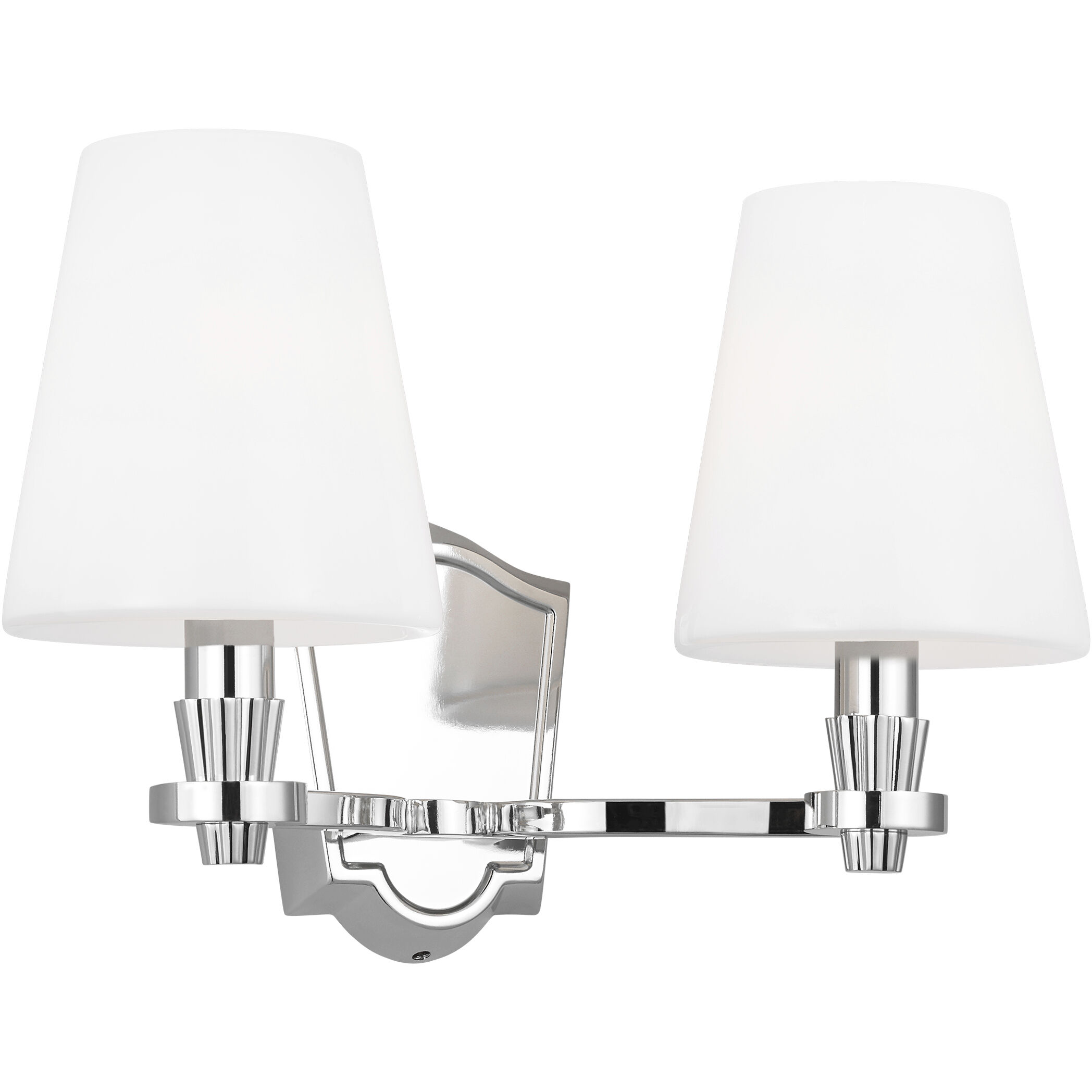 AH by Alexa Hampton Paisley 2 Light 14.5 inch Polished Nickel Vanity Light Wall Light