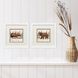 Lodge Moose Bear Brown and Beige Framed Art, Propac