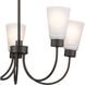 Erma 5 Light Olde Bronze Chandelier Ceiling Light, Medium, 1 Tier