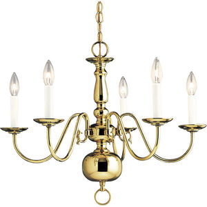 Cassius 5 Light 24 inch Polished Brass Chandelier Ceiling Light