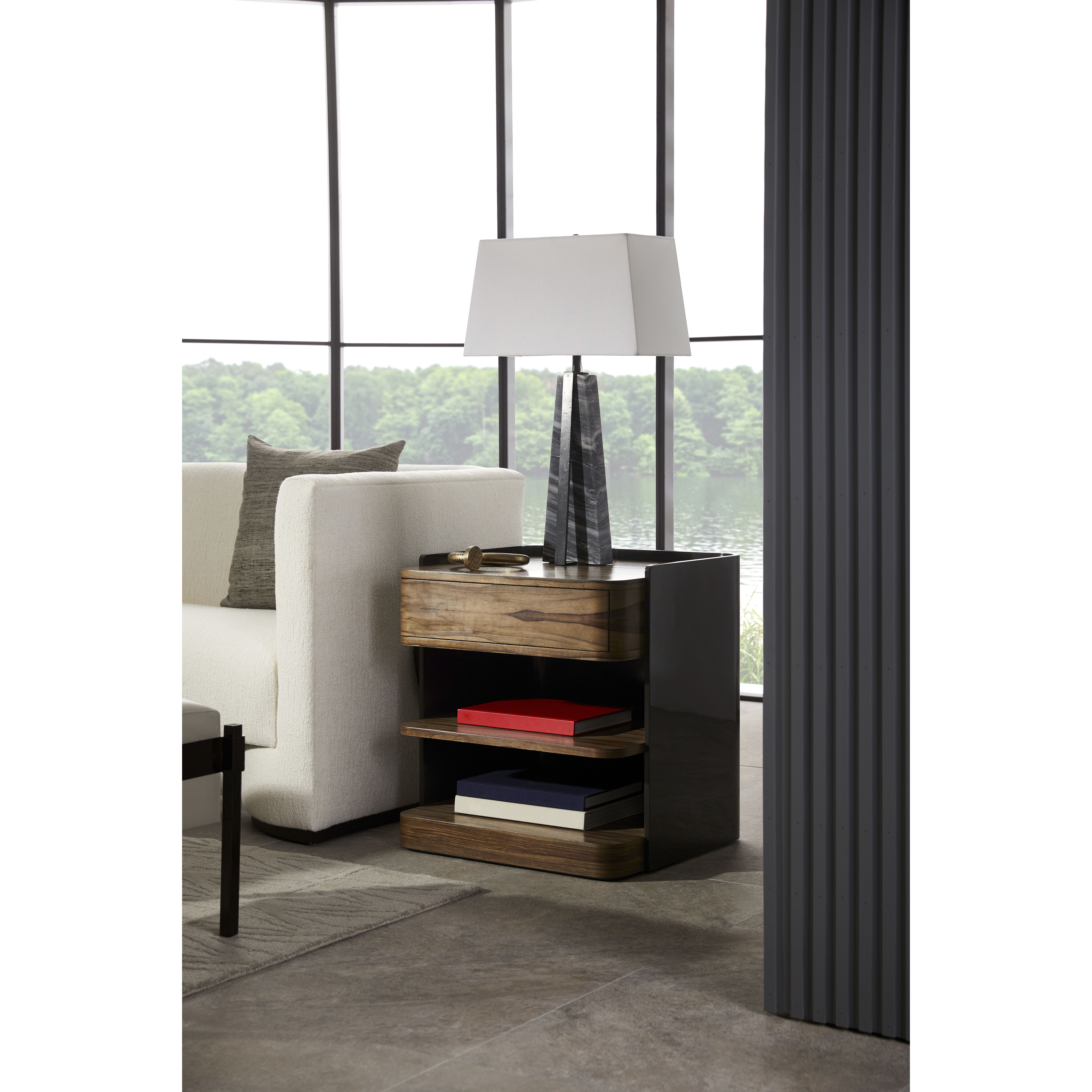 Medici 26 X 24 inch Chateau Gray Side Table