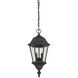 Wakefield 2 Light 9.25 inch Textured Black Outdoor Hanging Lantern
