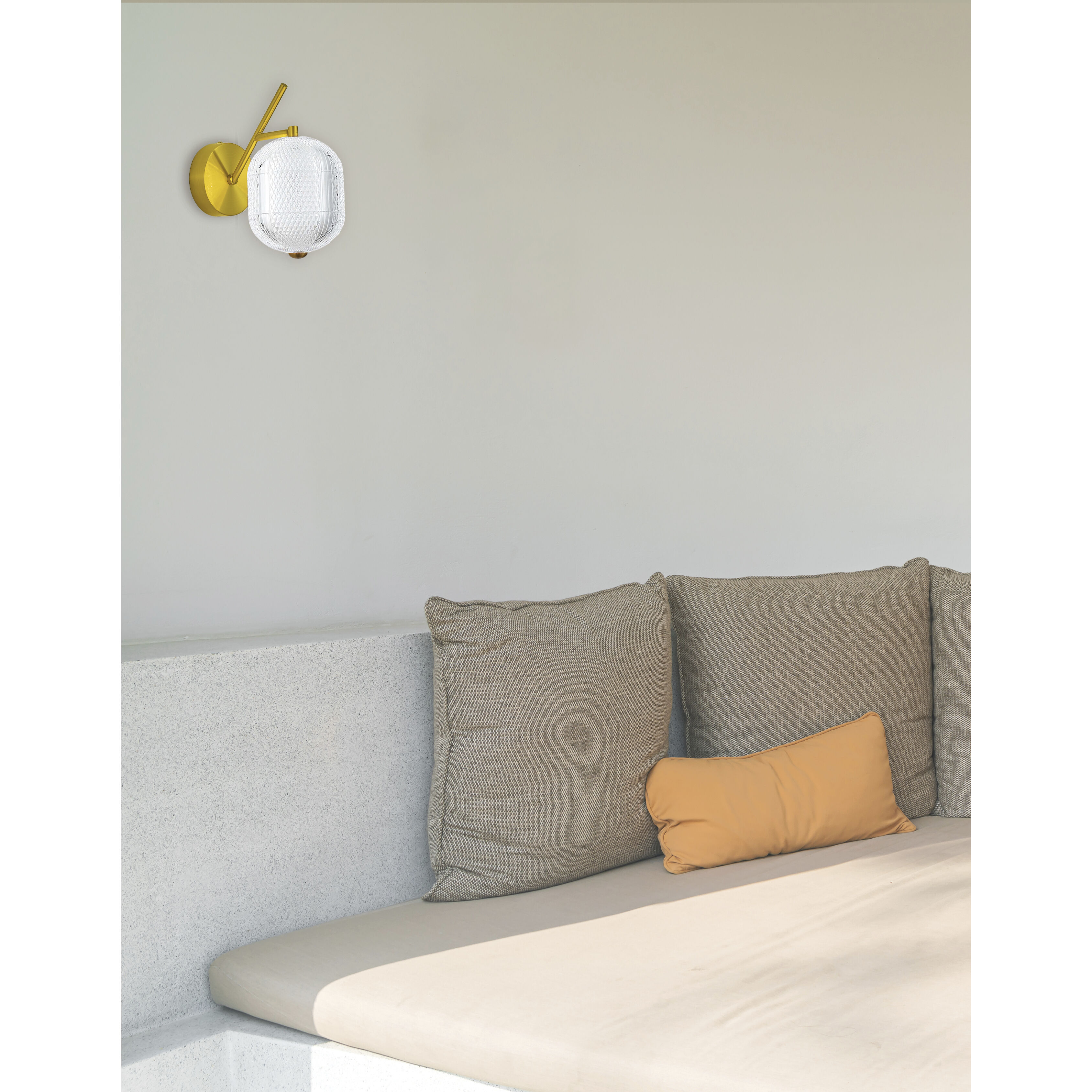 Peri Wall Sconce Wall Light in Aged Brass