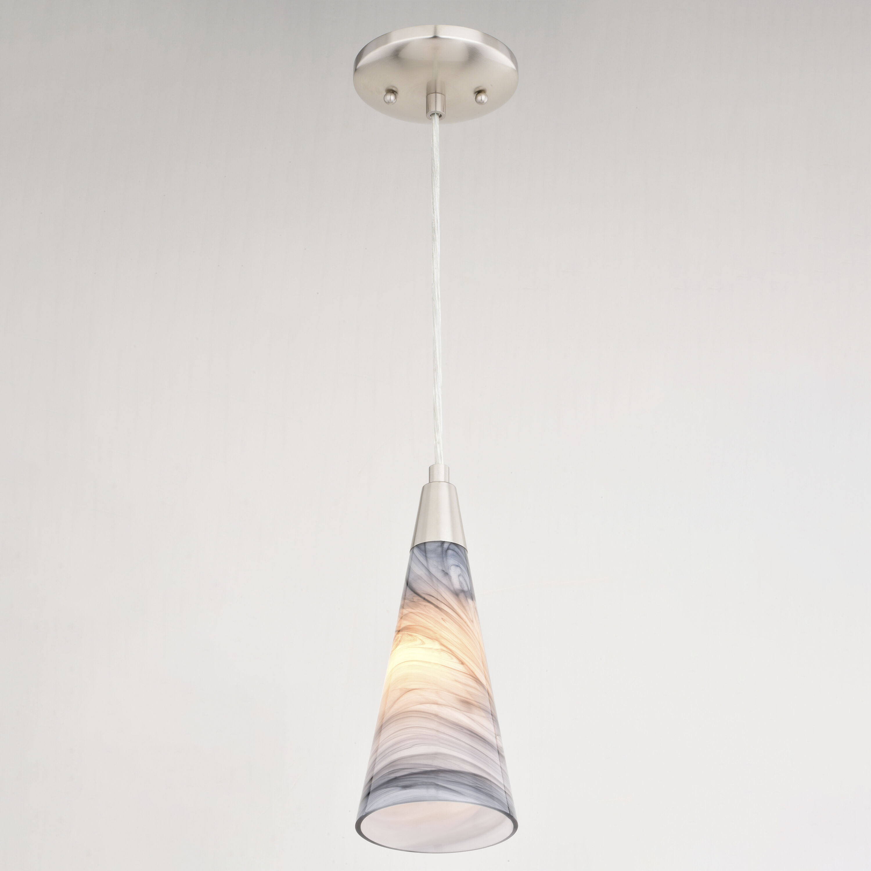 Milano LED 4.25 inch Satin Nickel Mini Pendant Ceiling Light