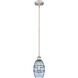 Edison Vaz 1 Light 5.88 inch Brushed Satin Nickel Stem Hung Mini Pendant Ceiling Light