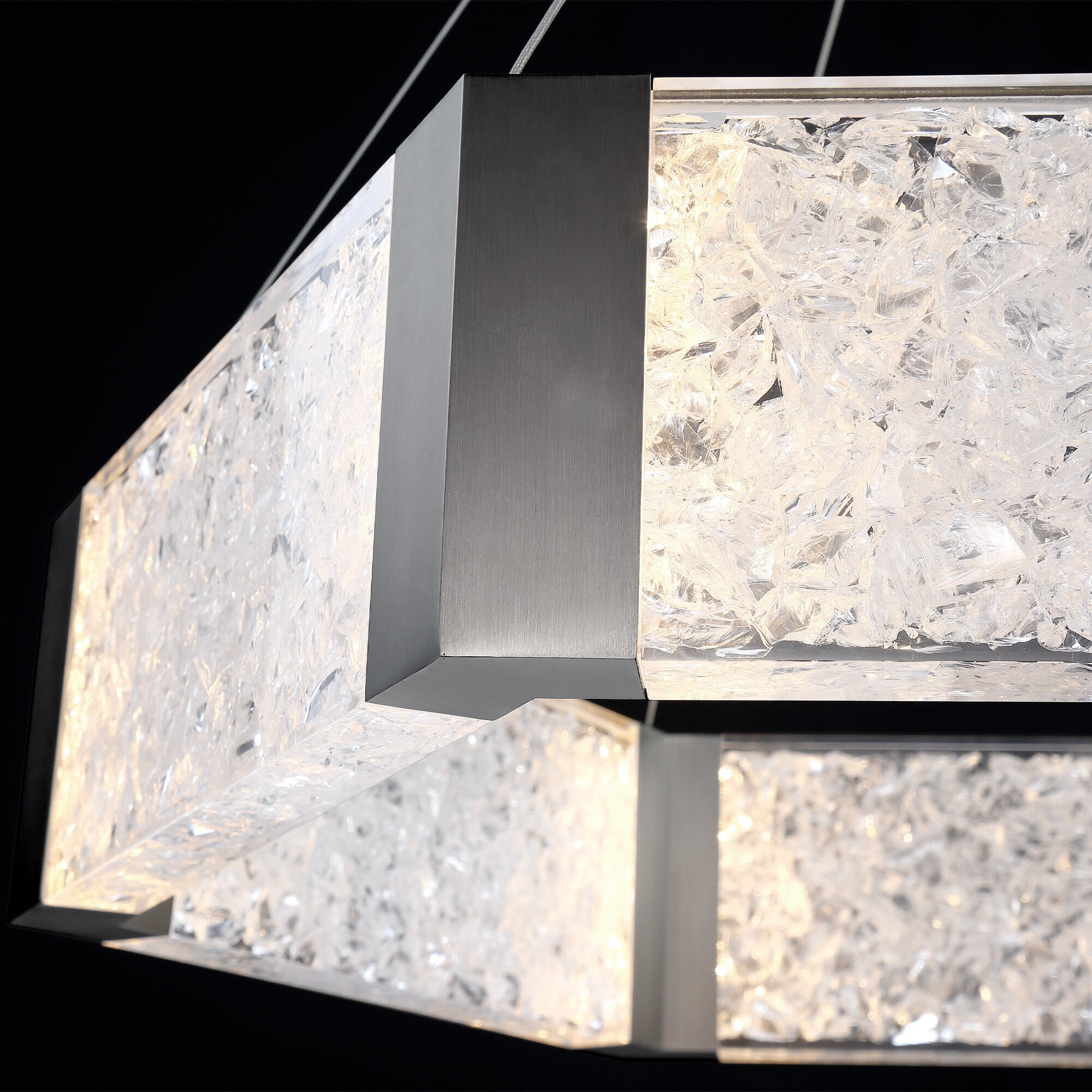 Forever LED 29.44 inch Antique Nickel Chandelier Ceiling Light