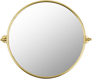 Burnish 30.7 X 26.6 inch Gold Mirror, Round