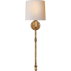 Thomas O'Brien Michel 2 Light 8.75 inch Gild Tail Sconce Wall Light in Natural Paper