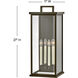 Estate Series Weymouth LED 27 inch Oil Rubbed Bronze Outdoor Wall Mount Lantern