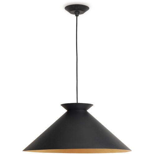 Viggo 1 Light 24 inch Black Pendant Ceiling Light, Large