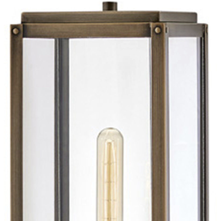Open Air Max 1 Light 18.5 inch Burnished Bronze Outdoor Post Mount Lantern in Non-LED, Medium