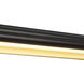 Alora Mood Dottie 60 inch Matte Black Linear Pendant Ceiling Light