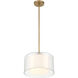 Seville 1 Light 12.75 inch Legacy Brass Convertible Pendant/Semi-Flush Mount Ceiling Light