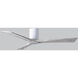 Atlas Irene-3HLK 60 inch Gloss White with Barnwood Tone Blades Ceiling Mount Paddle Fan in Barn Wood, Flush Mounted