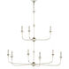 Nottaway 9 Light 44.25 inch Champagne Two-Tier Chandelier Ceiling Light