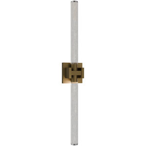 Ripple LED 4.75 inch Aged Brass Bath Vanity & Wall Light in 2700K, dweLED