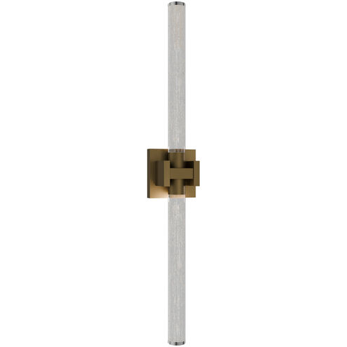 Ripple LED 4.75 inch Aged Brass Bath Vanity & Wall Light in 3000K, dweLED