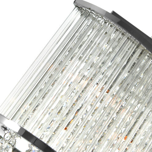 Elsa 3 Light 10 inch Chrome Drum Shade Mini Pendant Ceiling Light