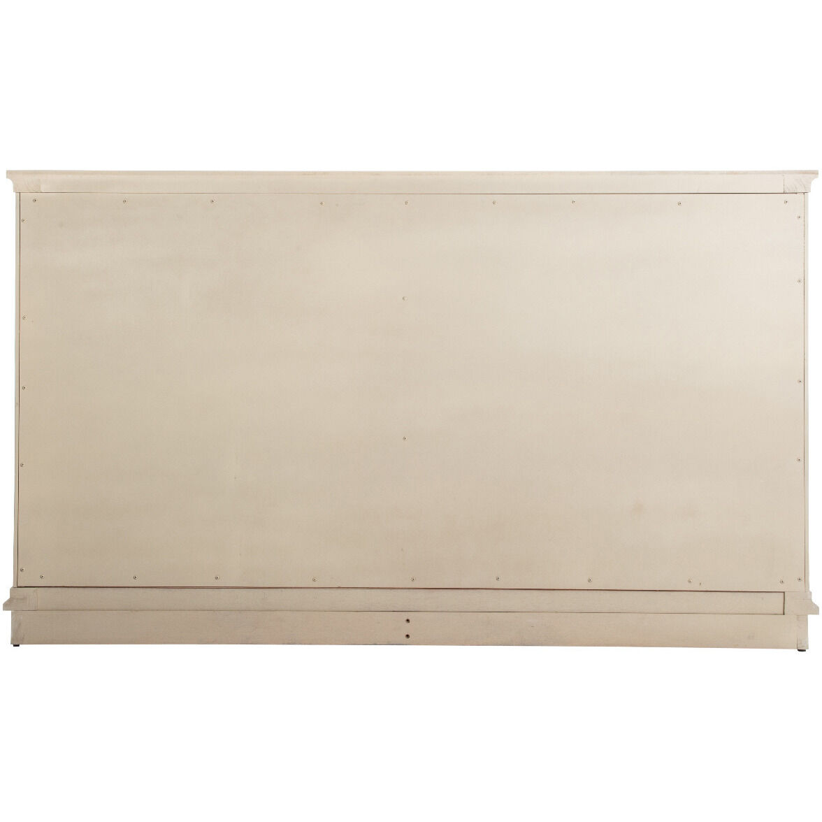 Meredith Textured Cerused White / Stained Brass Dresser